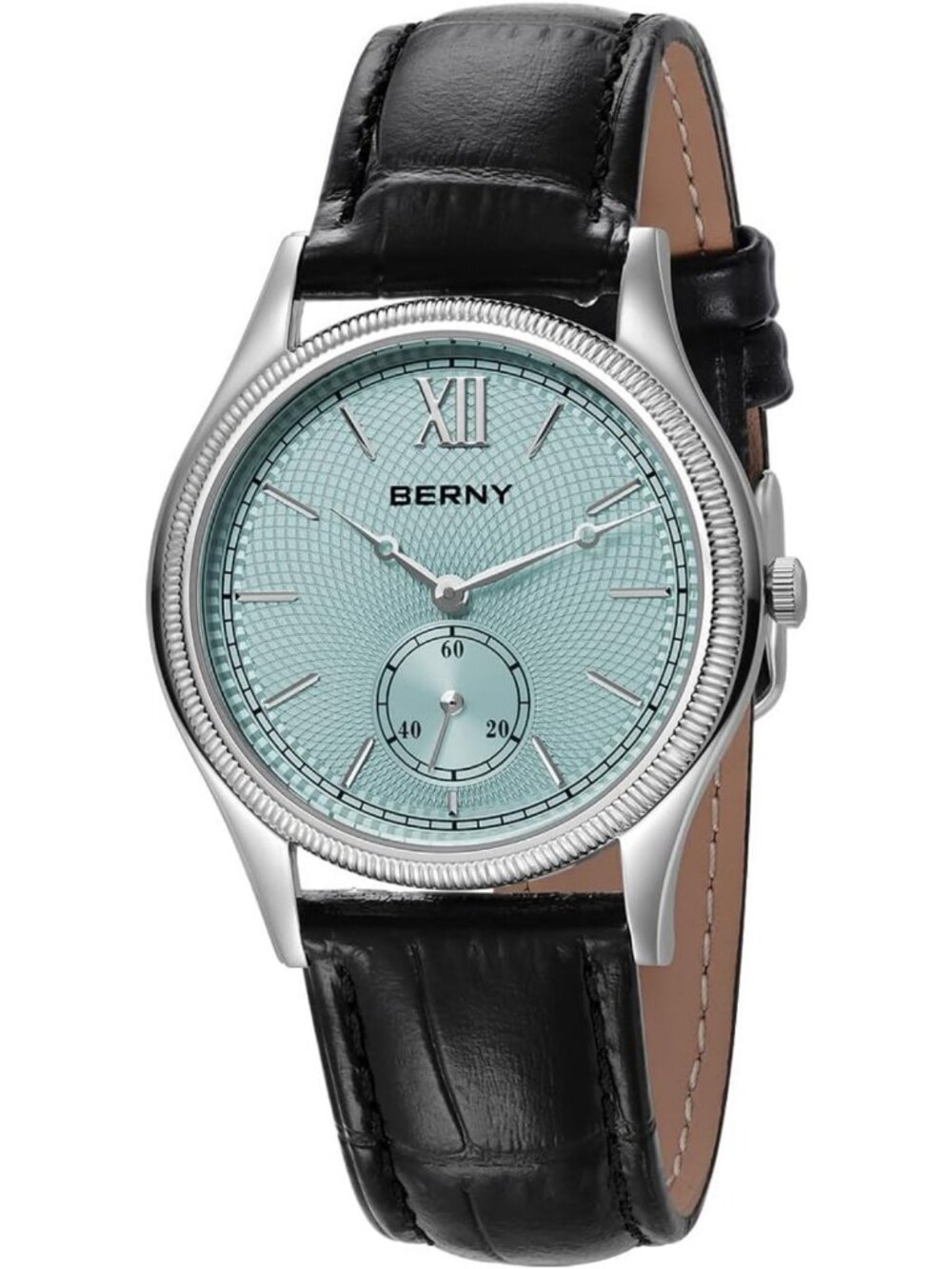 Vintage Silver Quartz Watch for Men, 3ATM Waterproof Wristwatch, Classic Style